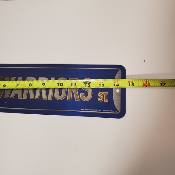 Golden State Warriors Metal License Plate Sign – NBA Official – Wall Decor - Picture 8 of 9